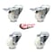 Service Caster 3 Inch Nylon Wheel Swivel Bolt Hole Caster Set with 2 Total Lock Brake SCC SCC-BHTTL20S314-NYS-2-S-2 - alternate 1